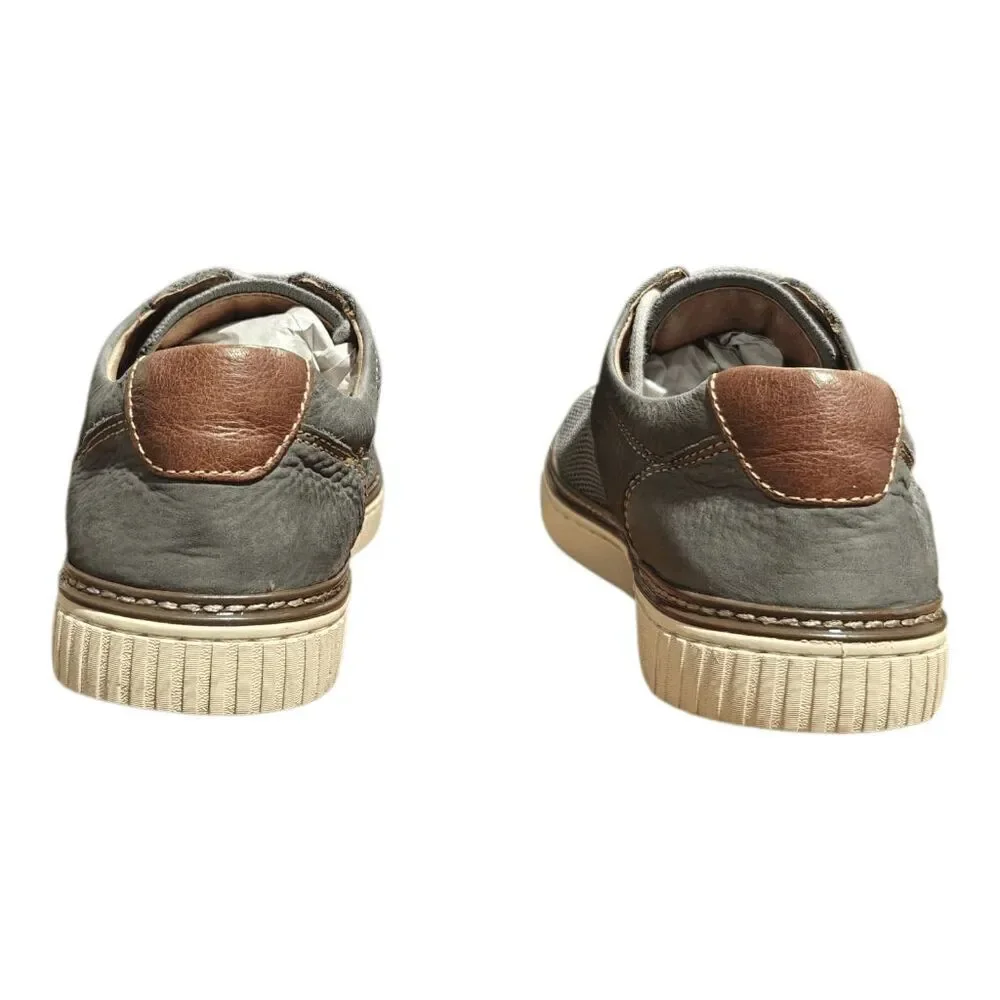 JOHNSTON & MURPHY Walden Mixed Media Oxfords In Graphite Grey Size 9M